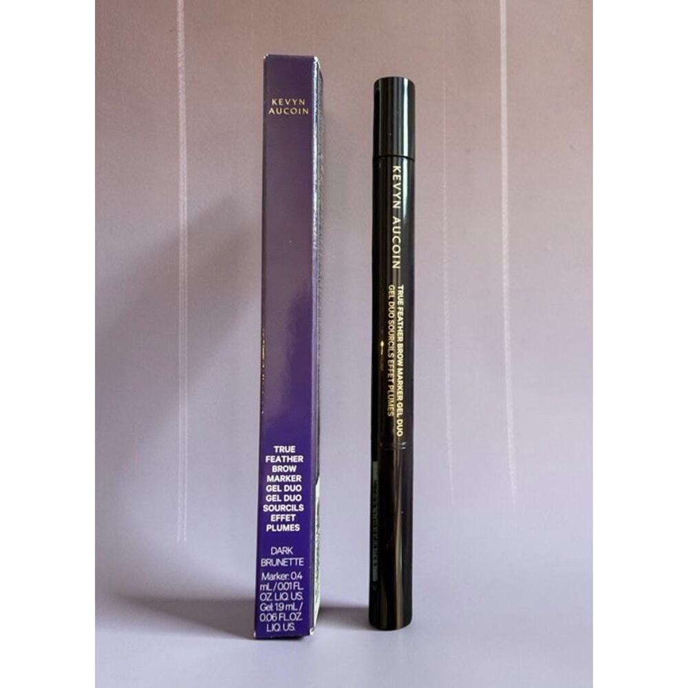 KEVYN AUCOIN True Feather Brow Marker Gel Duo DARK BRUNETTE ~ NEW IN BOX